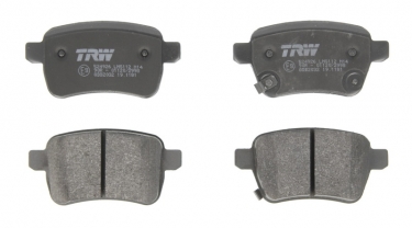 Купить GDB2032 TRW Тормозные колодки задние Фиат 500 (1.4, 1.4 LPG, 1.6 D Multijet) с звуковым предупреждением износа